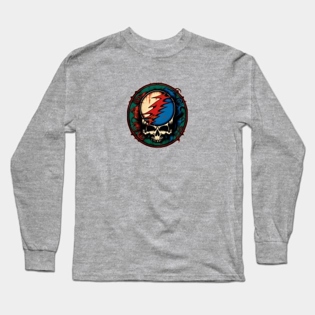 Deadhead Circular Logo Long Sleeve T-Shirt by Labidabop